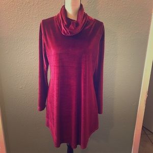 🎉CLOSET CLEAROUT! Reborn Red Velvet Tunic Size Large